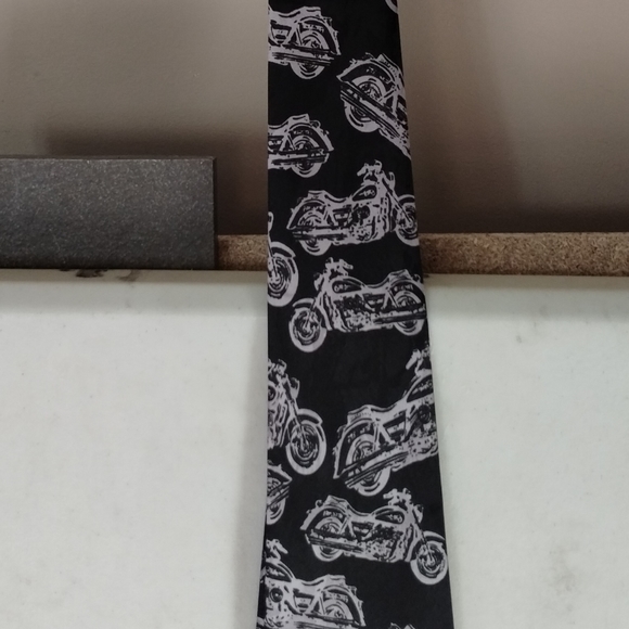 A. Rogers Black Motorcycle Tie - Picture 2 of 7